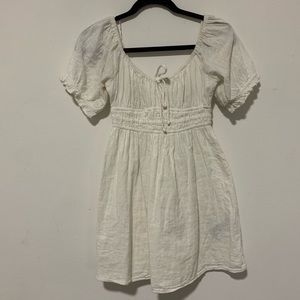 Urban Outfitters Ivory Babydoll Dress